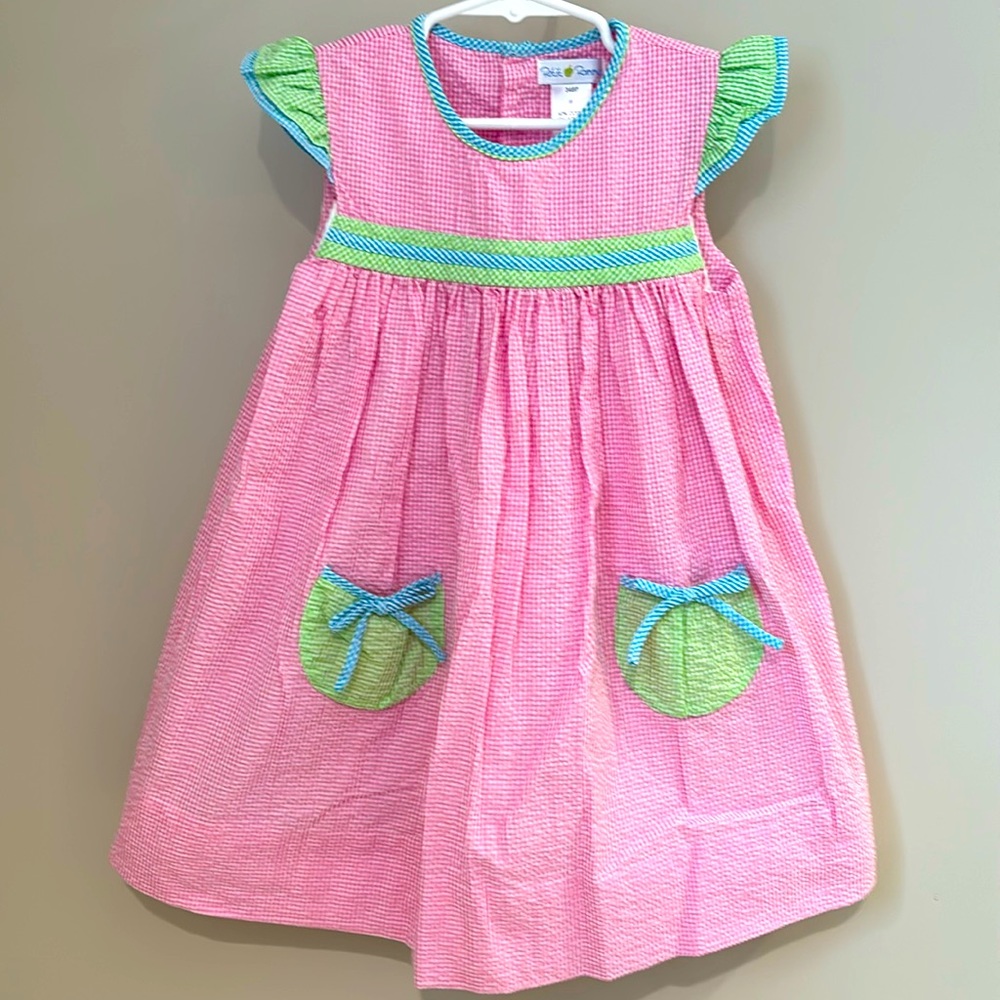 Petit Pomme seersucker dress size 3T